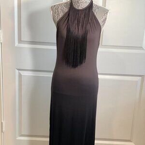 YOUNG FABULOUS & BROKE Gray and Black Tones Long Dress Size S
